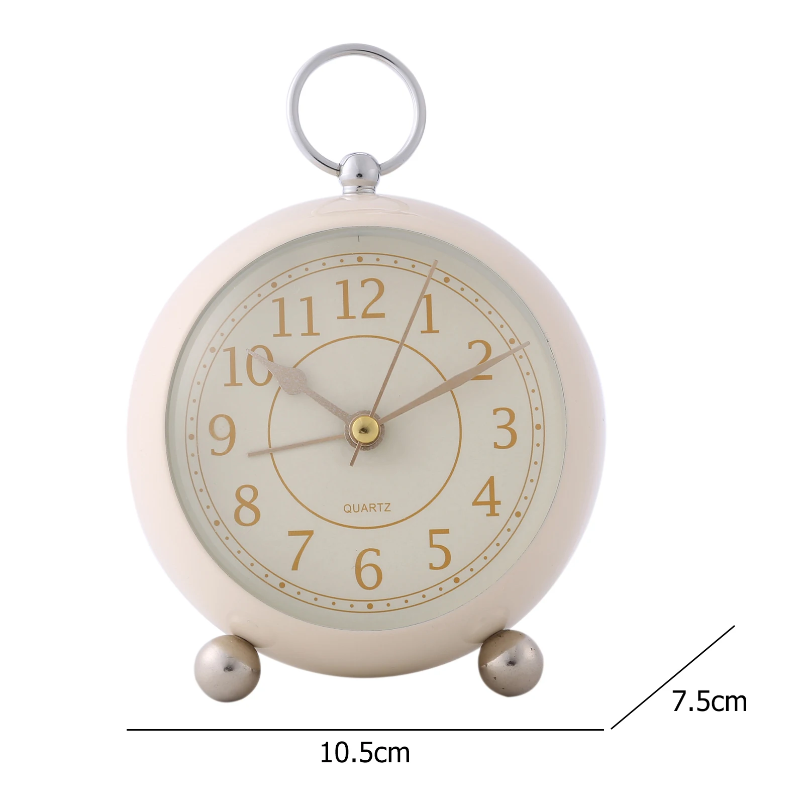 

Analog Alarm Clock Super Silent Non Ticking Night Light Bedside Table Clock