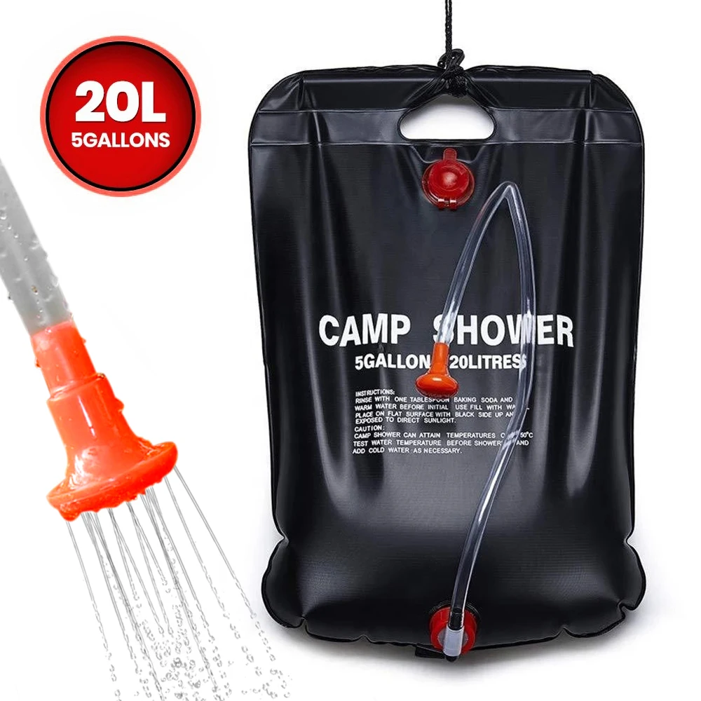 20L/40L воды сумка Портативный Кемпинг Пеший Туризм Солнечный Душ мешок с