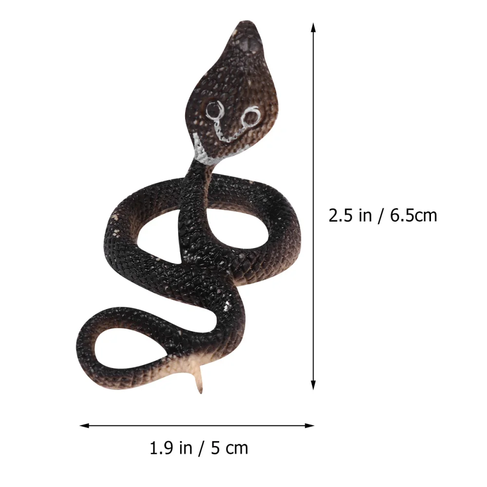 

4 Pcs Realistic Simulation Snake Model Figurine Model Coiled Prop