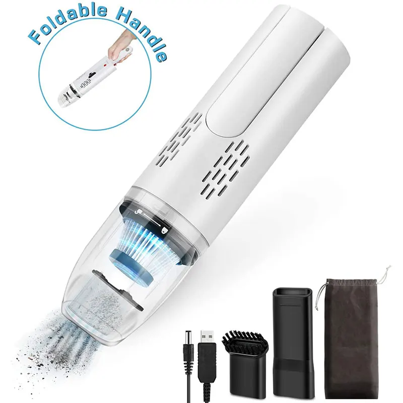 

Handheld USB Wireless Foldable Vacuum Cleaner for Pet Hair,Office