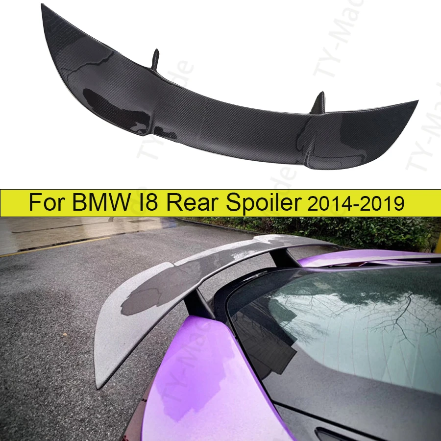 

I8 Carbon Fiber FRP Rear Spoiler Trunk Lip Boot Wing Decoration Car Styling Tuning For BMW I8 2014 2015 2016 2017 2018 2019