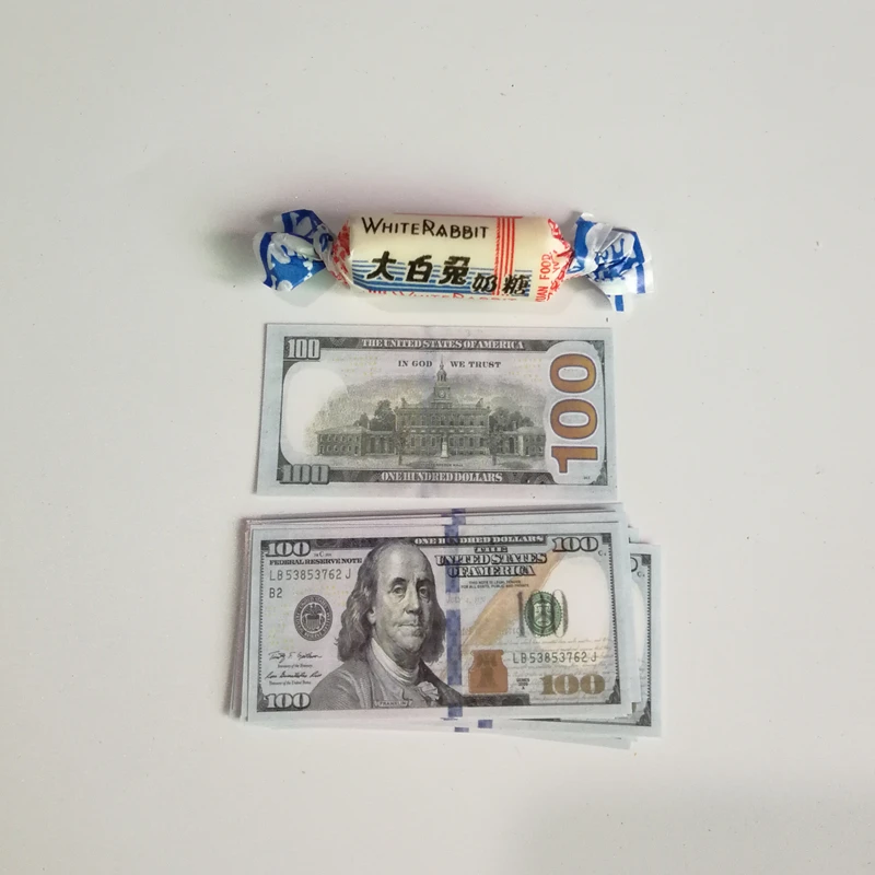 Креативный подарок Миниатюрная игрушка 100 долларов США фото украшение бумажные