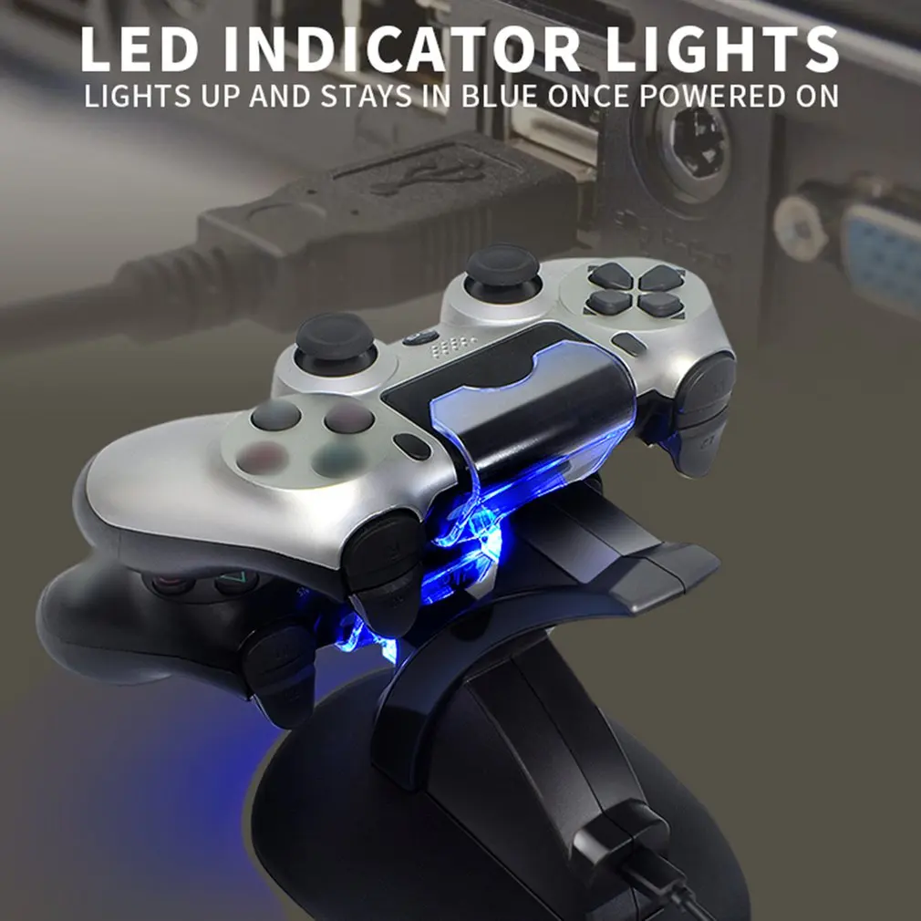 

PS4 Charger Station Stand LED Dual USB Charging Dock Charger Controller Game Controller Stand Holder For PS4 PlayStation