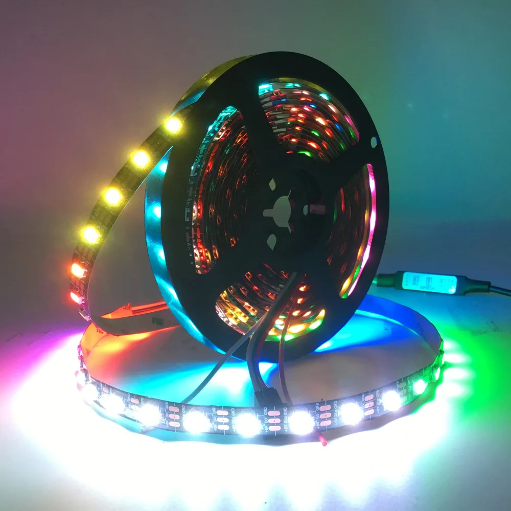 

USB WS2812 Led Strip IndividuaIIy AddressabIe WS2812 PixeI Light SP110 Bluetooth ControIIer RF Controller 30/60/144 pixeI DC5V