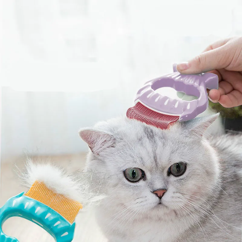 Новый кошачий гребень в форме ракушки для волос кошек специальный открытый узел