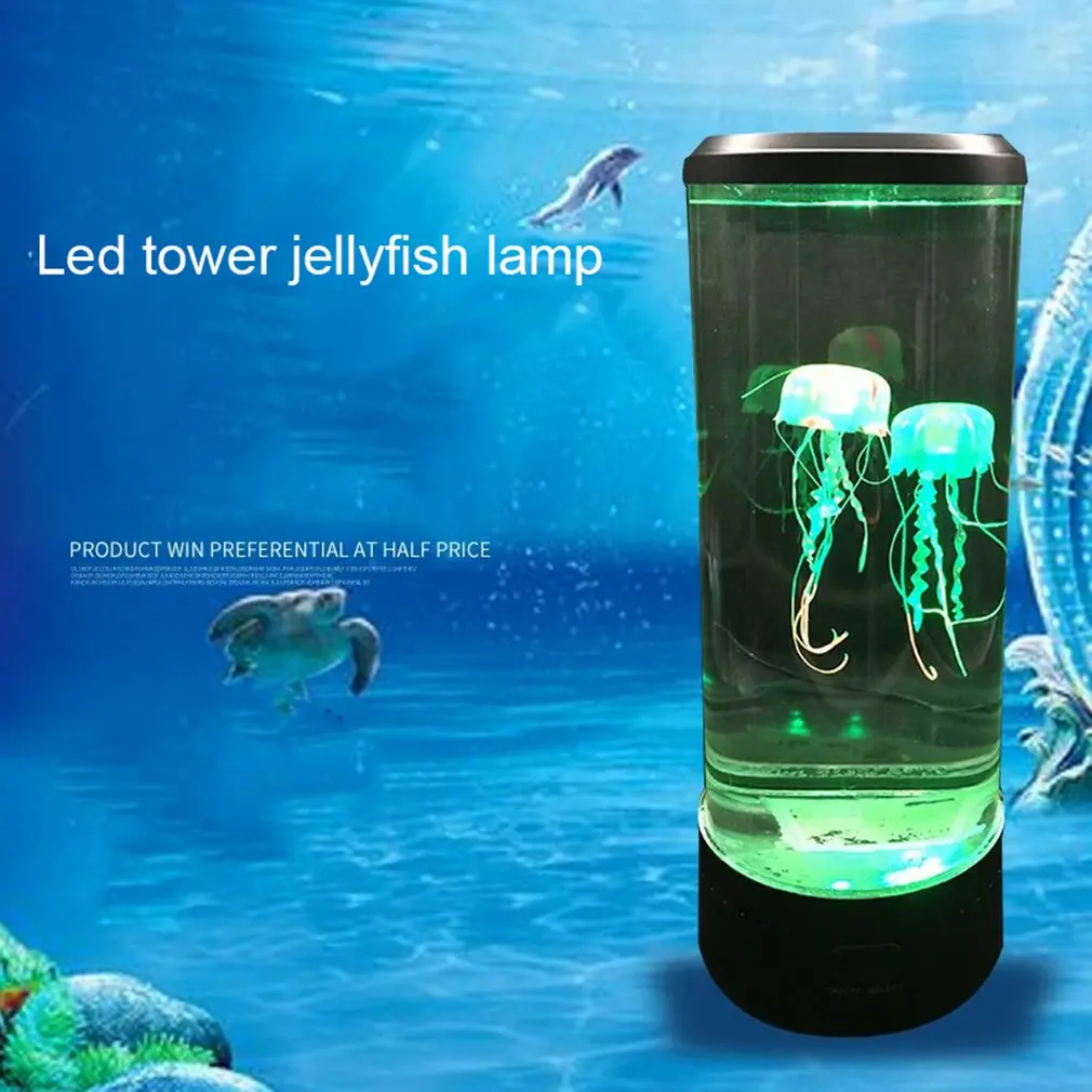 Лампа для медузы Лавовая светодиодная лампа менясветильник цвет Медузы с