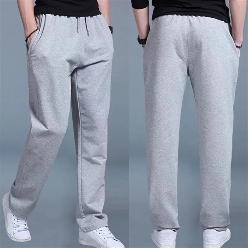 

Men's Knitted Sweatpants Jogging Wide Legs Plus Size One Size 2022