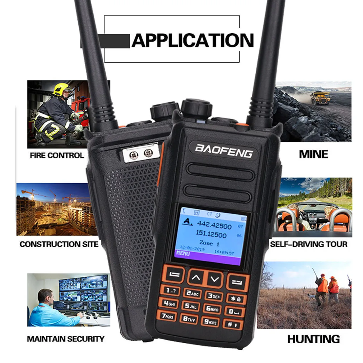 Портативная рация Baofeng DM-X с двумя временными интервалами GPS уровня 1 и 2 DMR