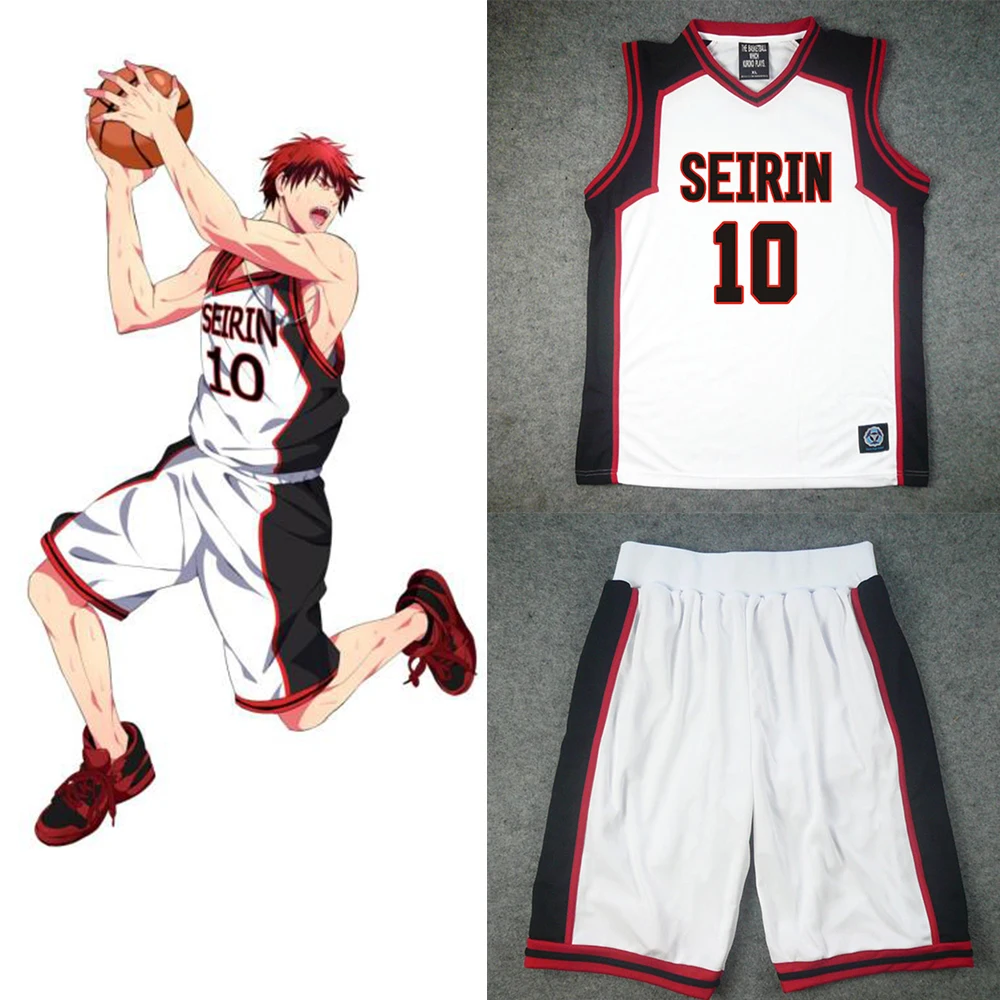 Горячая Распродажа Косплей Kuroko's Баскетбол Kuroko no basuke II Kagami Taiga SEIRIN черный костюм