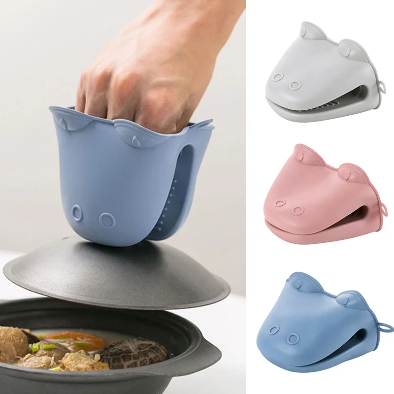 

2Pcs Silicone Gloves Non-slip Gripper Pot Holder Oven Mitts Heat Insulated Microwave Cooking Baking Tools Kitchen Gadgets