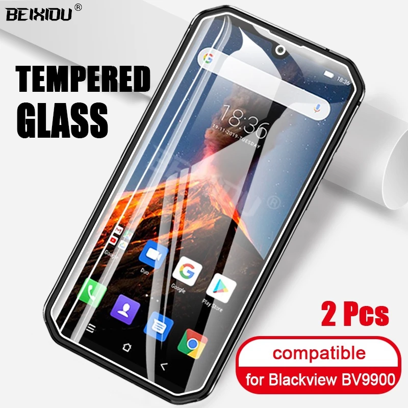 2 шт Полное закаленное стекло для Blackview BV9900 защита экрана 2.5D 9h защитная пленка |