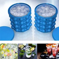silicone ice cube maker ice mold tray round portable bucket wine ice cooler beer cabinet kitchen tools drinking whiskey freeze