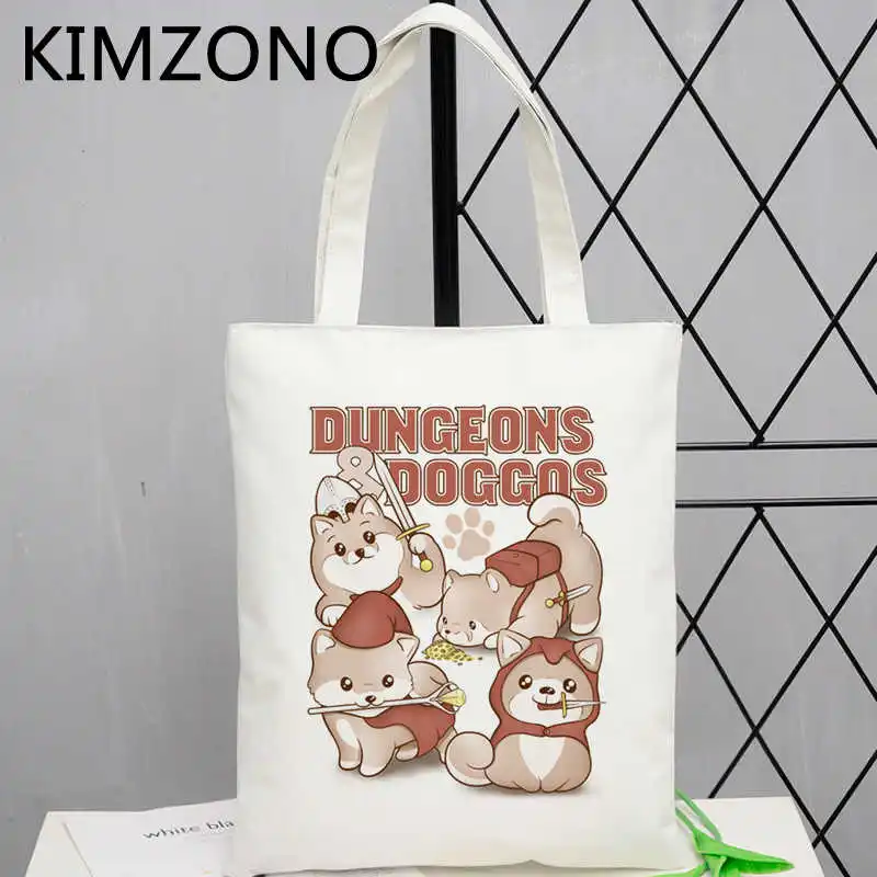 

Сумка для покупок для собак, экологический холст хлопок, ручная сумка, ecobag, многоразовые