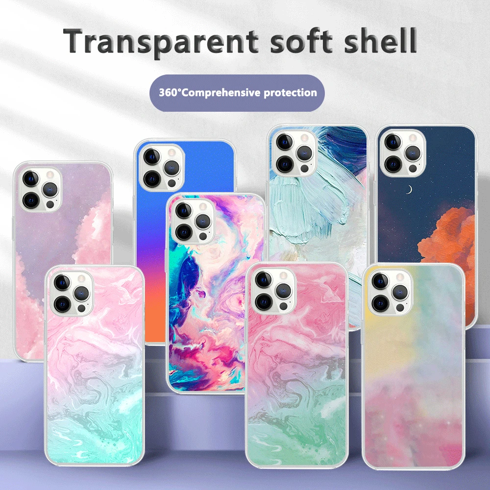 

Original Graffiti Phone Cases for Iphone 13 11 12 Pro Max Mini X XS XR 7 8 Plus SE 2020 12 Mini Colorful Chain Soft Back Cover