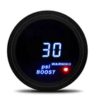 2 ''52 мм Автомобильный турбо-датчик, цифровой комплект для установки автомобилей-14  30psi, синий цифровой светодиодный турбо-датчик