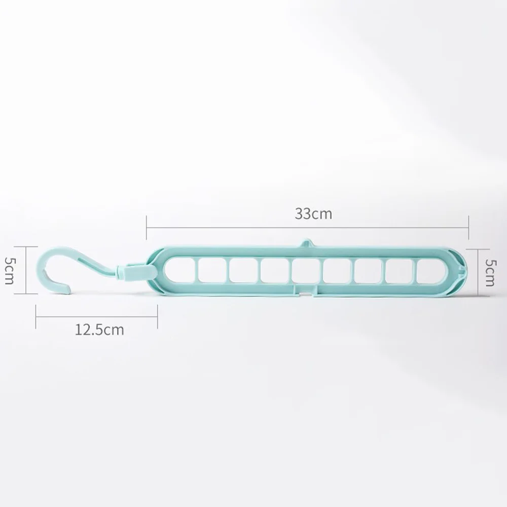 

Multi-function Space Saver Folding Magic Hanger Nine-hole 360 Rotating Space Saving Hanger Organization Wardrobe Finishing Rack