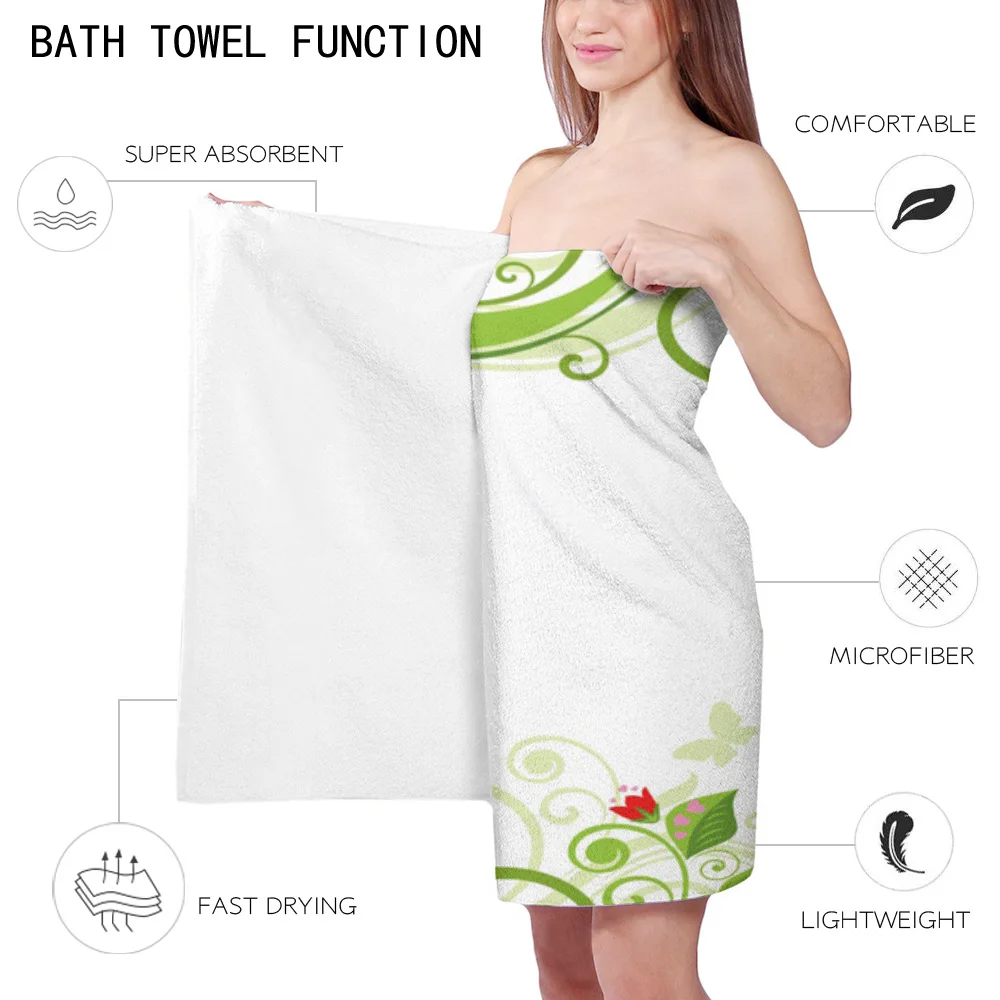 Красочное банное полотенце с цветами и бабочкой плавательное аксессуары для