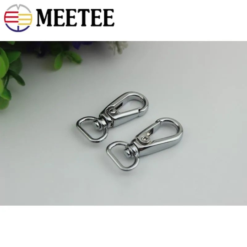 Металлический брелок Meetee 5/10 шт. 13 мм с металлической пряжкой для сумки ошейника