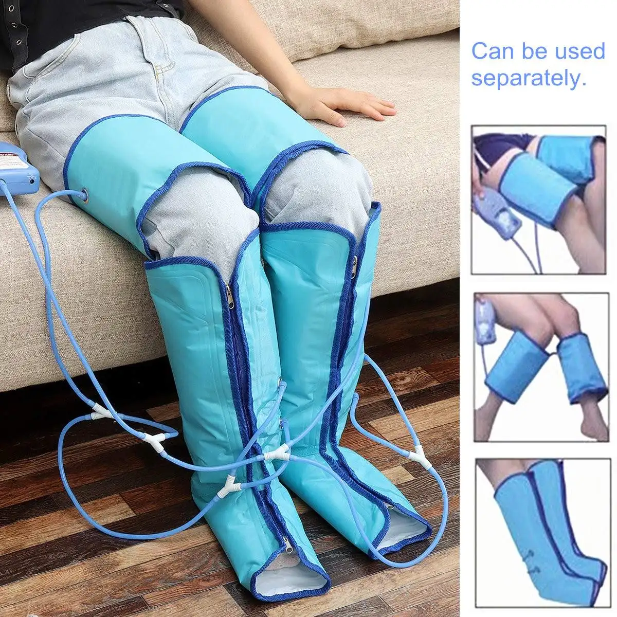 

Air Compression Leg Massager Electric Circulation Leg Wraps for Foot Ankles Calf Therapy Relieve Fatigue Massage Pain Relaxation