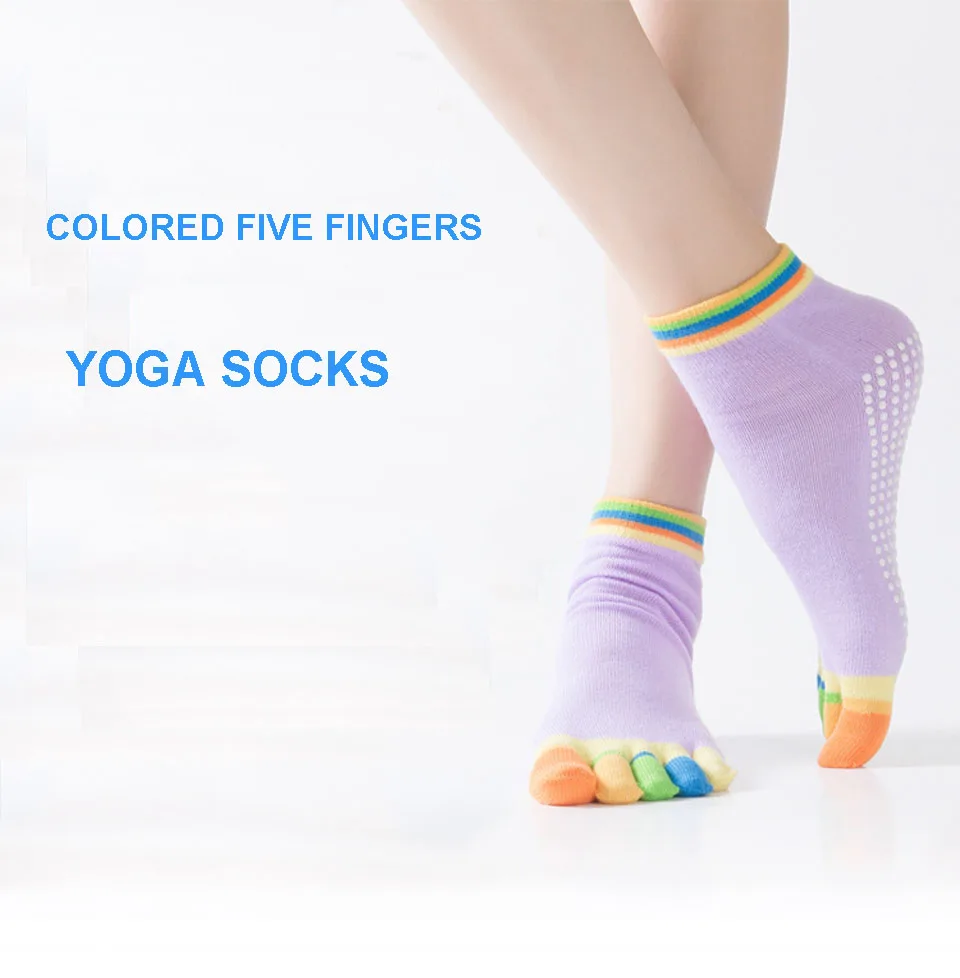 GobyGo 1 пара Для женщин спортивные носки для йоги с открытыми пальцами тапочки