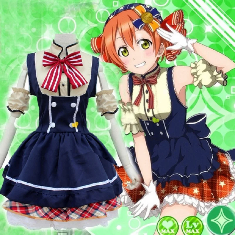 Японское аниме Love Live Tojo/ Umi/ Eli/ Hanayo/Nico/Rin форма сладкой горничной платье принцессы