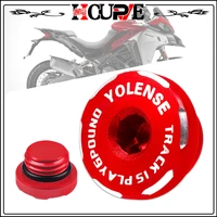 motorcycle cnc engine oil plug filler cover screw for ducati v4 panigale streetfighter v4 899 959 1199 1299 panigale 848evo