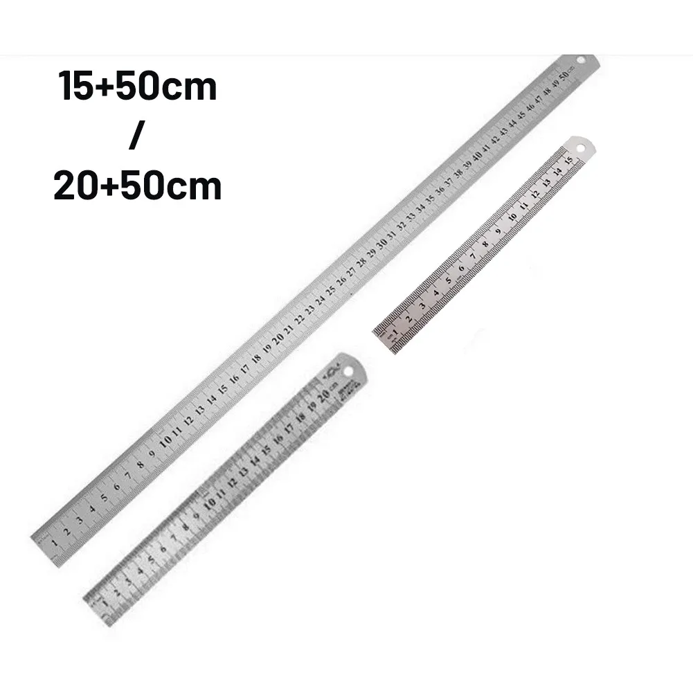 Линейка двухсторонняя имперская Метрическая маркировочная 2 шт./комплект |