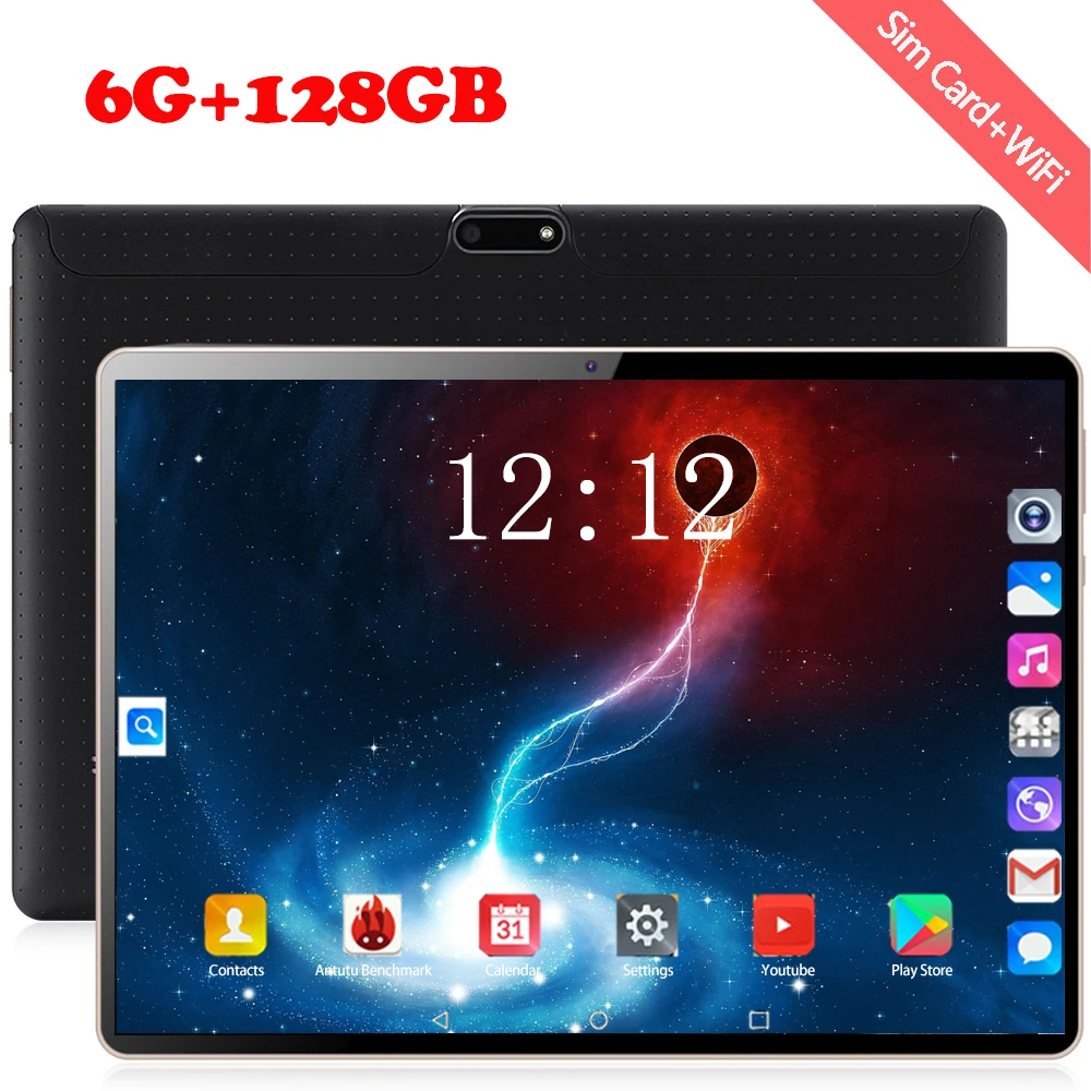 2020  Bluetooth Wifi phablet Android 8, 0 10, 1     6  RAM 128  ROM  sim-  4G LTE FDD