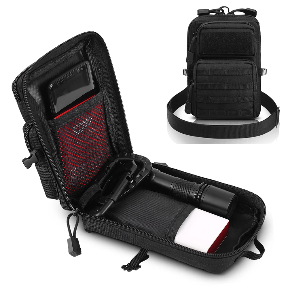 1000D тактическая сумка с системой Молле на плечо поясная кошелек бытовая для