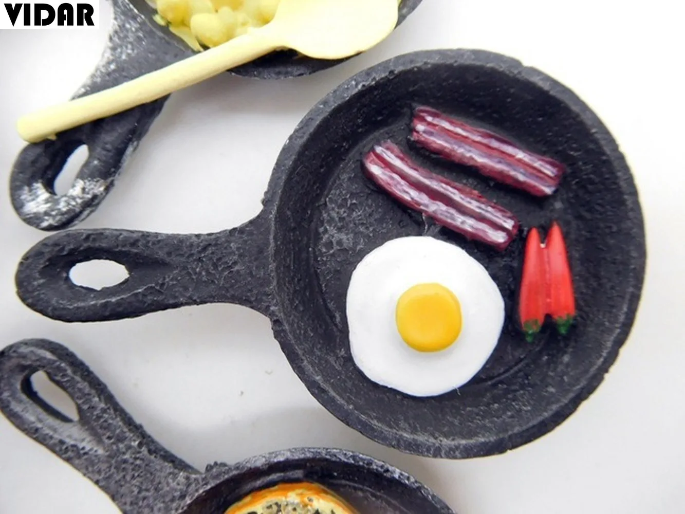 VIDAR европейский завтрак молоко бекон жареное яйцо стейк сковорода креативная