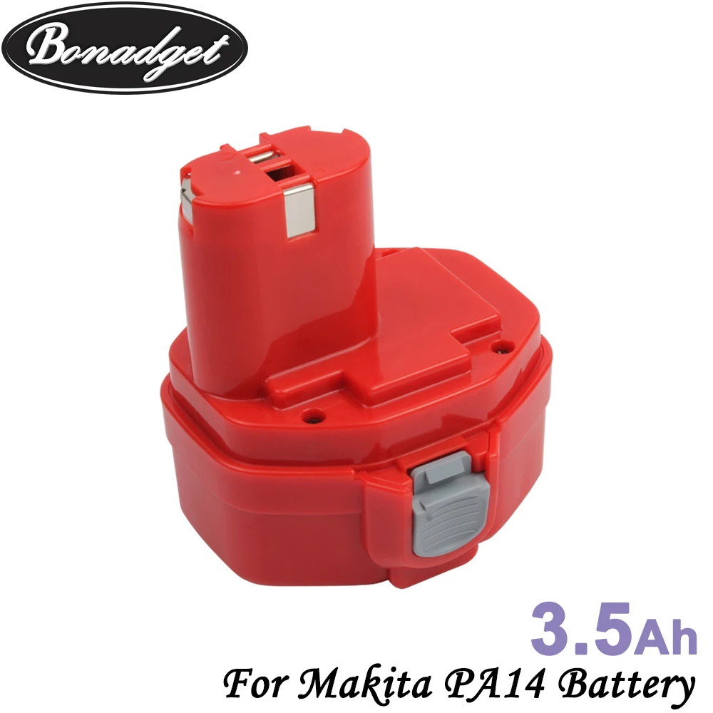 

Bonadget 14.4V 3500mAh NI-MH PA14 Battery For Makita PA14 1420 1422 1433 1434 1435 192600-1 Replacement Power Tools Battery