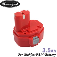 bonadget 14 4v 3500mah ni mh pa14 battery for makita pa14 1420 1422 1433 1434 1435 192600 1 replacement power tools battery
