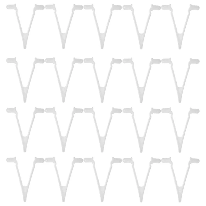 20 Pcs Pool Supplies V-Clip Butterfly Telescopic Pole Fixing