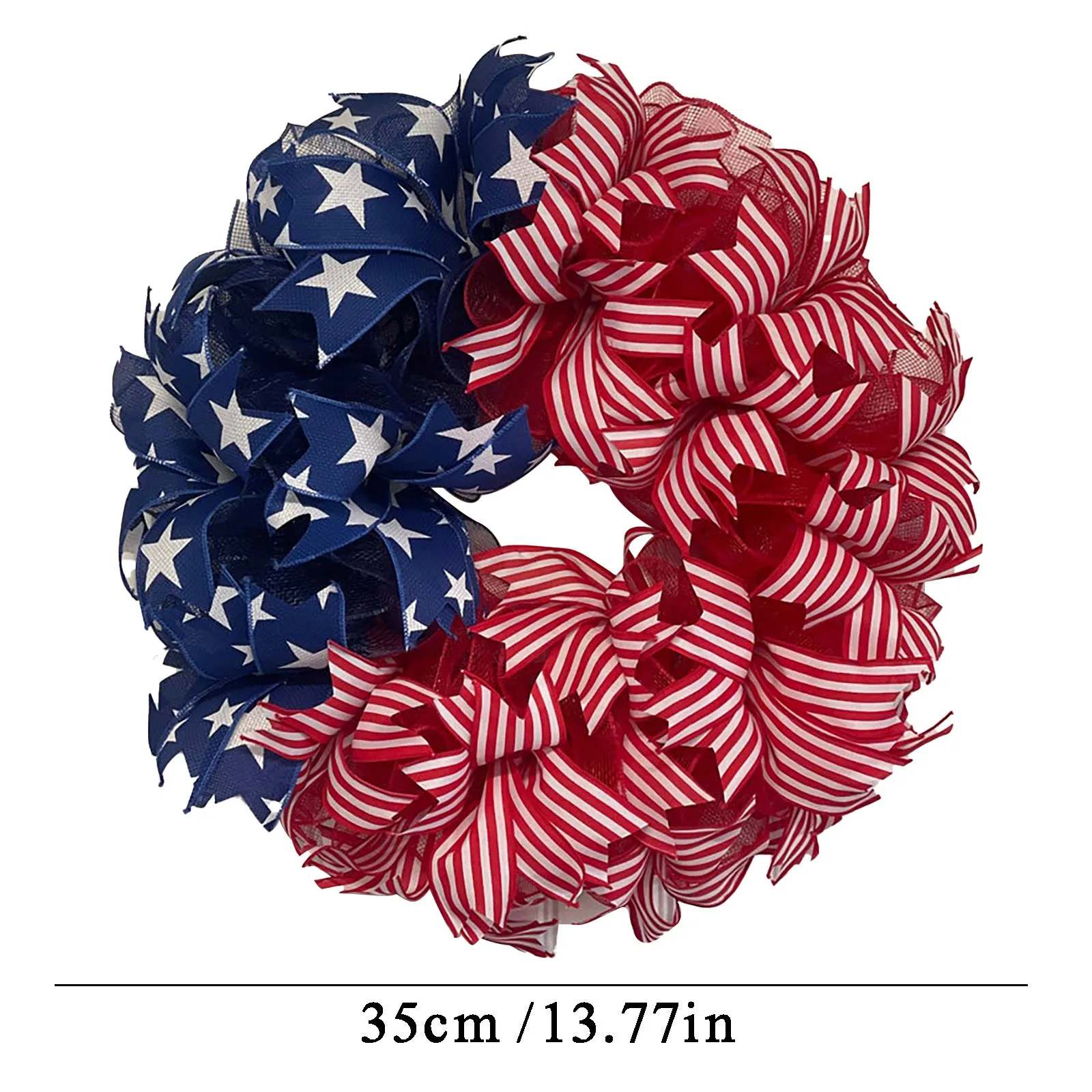 

Hanging Decor Wreath Memorial Day Patriotic Door Wreath For Front Door Flag Wreath Door Hanging Garland Home Decorations