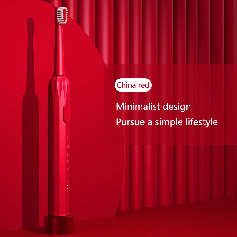 

Electric Toothbrush Adult Usb Rechargeable Sonic Automatic Soft Hair Dental Whitening Deep Cleansing Teeth Care Calculus Removal