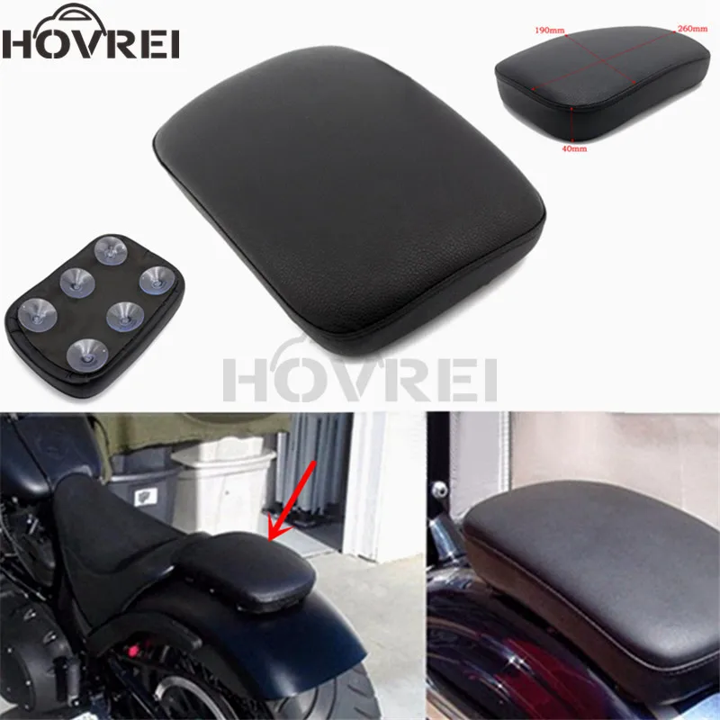Черные автокресла 6 присосок задняя подушка сиденья Накладка для Harley Dyna XL883 1200X48 72