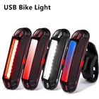 Велосипедные аксессуары, перезаряжаемый через USB передний и задний фонарь, велосипесветильник монолитный блок сигнальных ламп, монохромный двухцветный задний фонарь s
