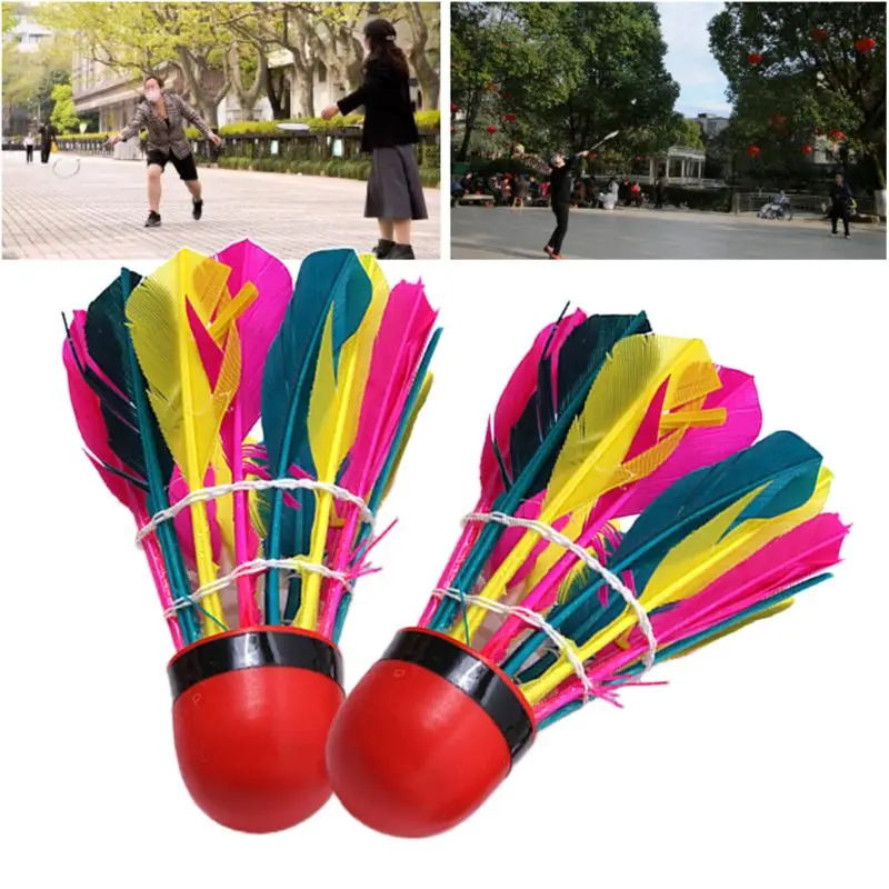 

11Pcs/Tube Colorful Badminton Balls Durable Feather Shuttlecock Gym Exercise Sport Training Accessories