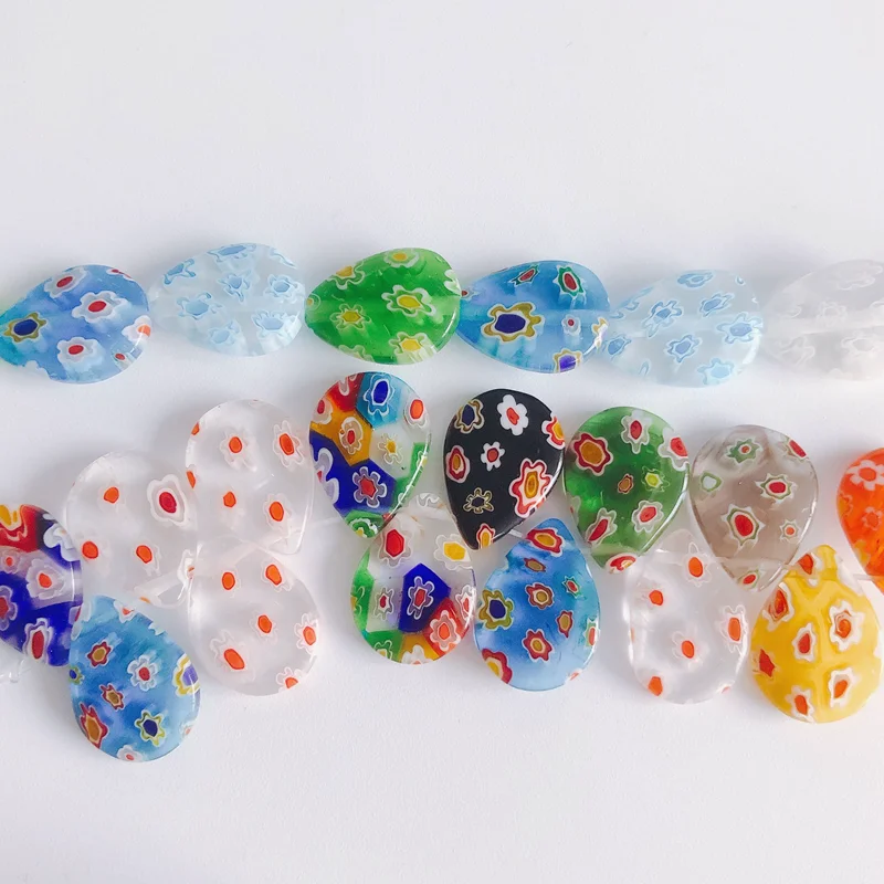 Разноцветный цветок сливы в форме капли цвет Эд глазурь тысяча цветов