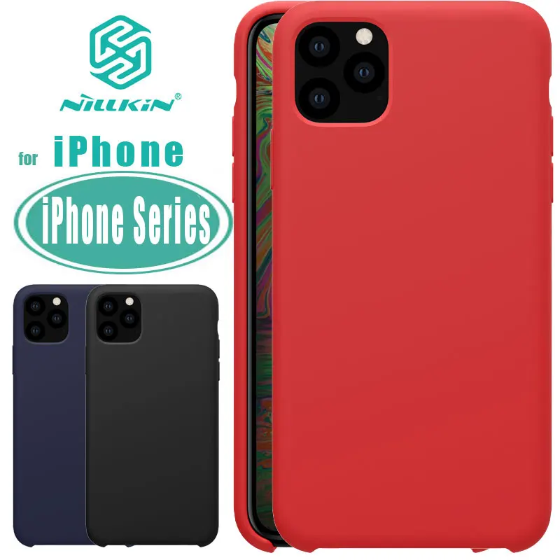 for iPhone 11 Pro Max Case Nillkin Flex Pure Luxury Liquid Silicone Soft Back Cover XR XS | Мобильные телефоны и