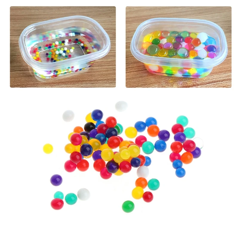 10 мешков красочные хрустальные бусины вода грунт для растений грязи цветок желе