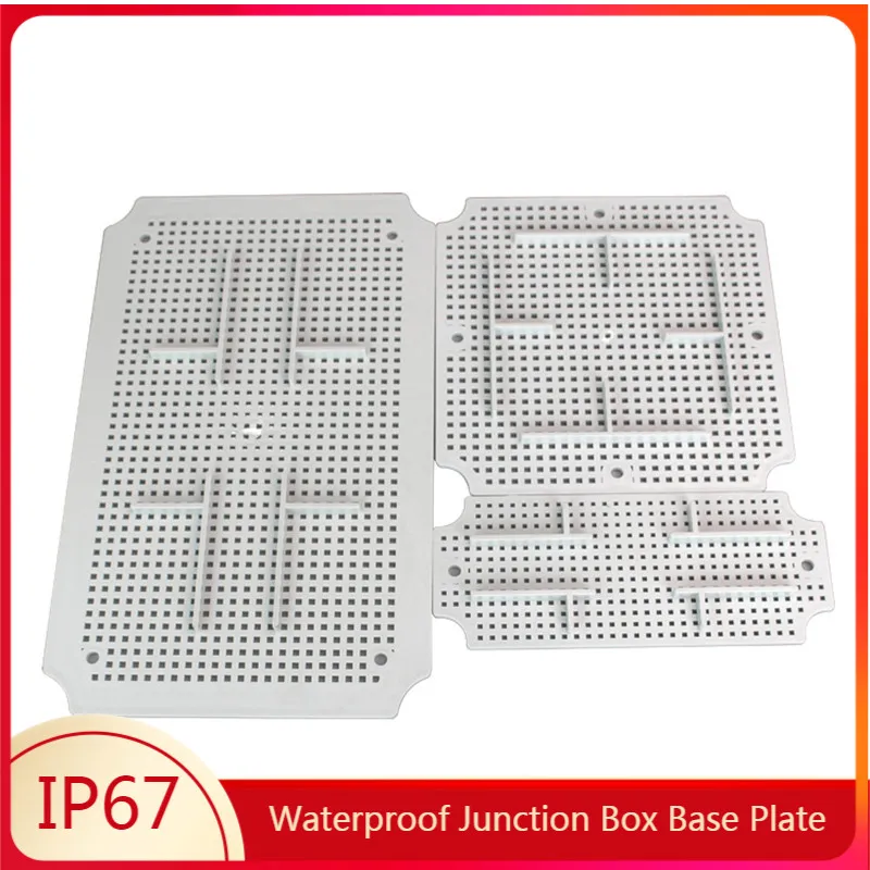 

IP67 Waterproof Junction Box Base Plate ABS Honeycomb Mounting Base Plate Outdoor Monitoring Waterproof Box Fixed Base Plate