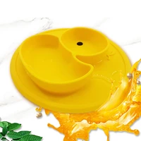 daily toddler placemat strong suction durable easy clean silicone plate heat resistant baby duck dish children kids meal fruits