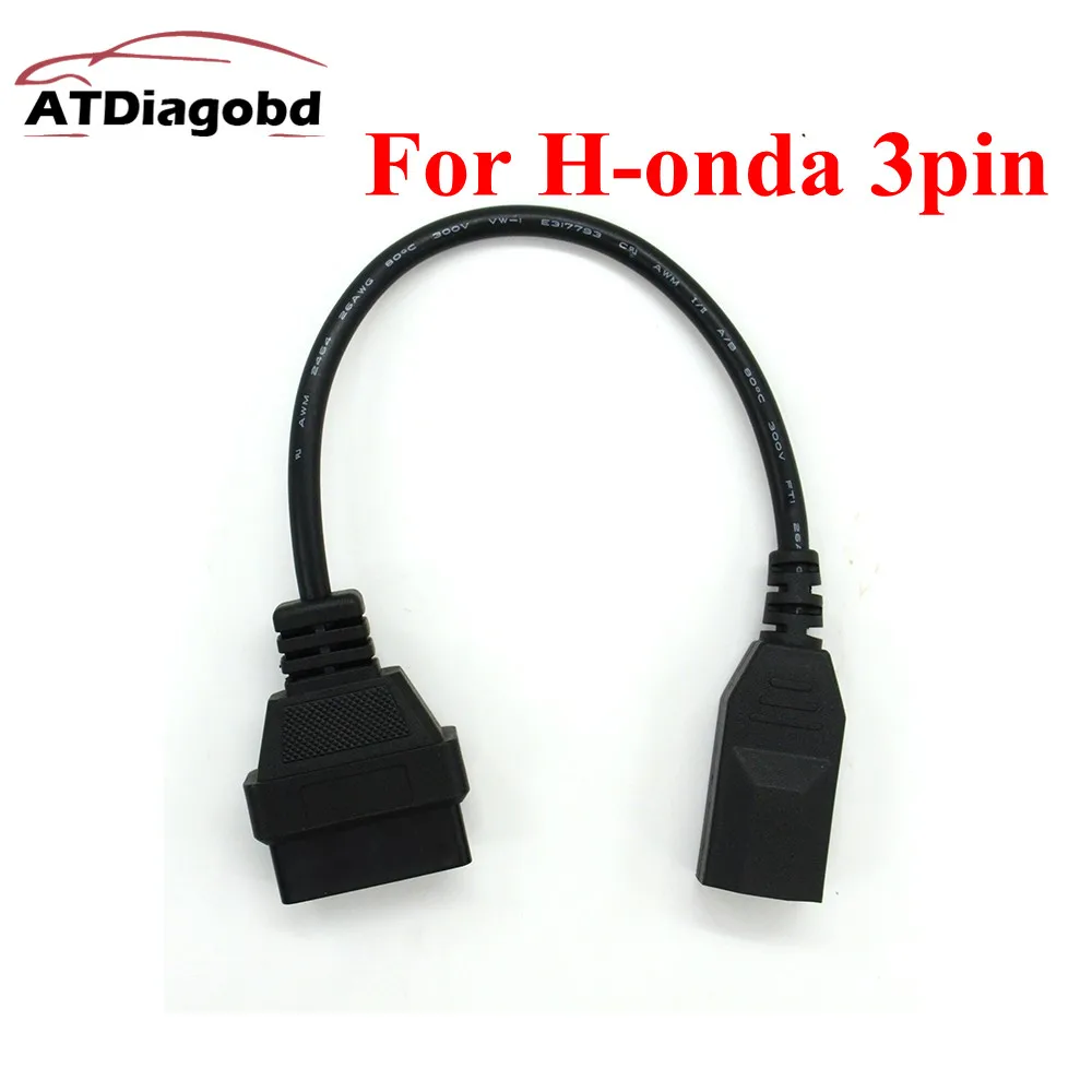 Новинка Лидер продаж надувательство OBD 2 кабеля для Honda 3pin OBD1 адаптер OBD2 OBDII Для 3 Pin