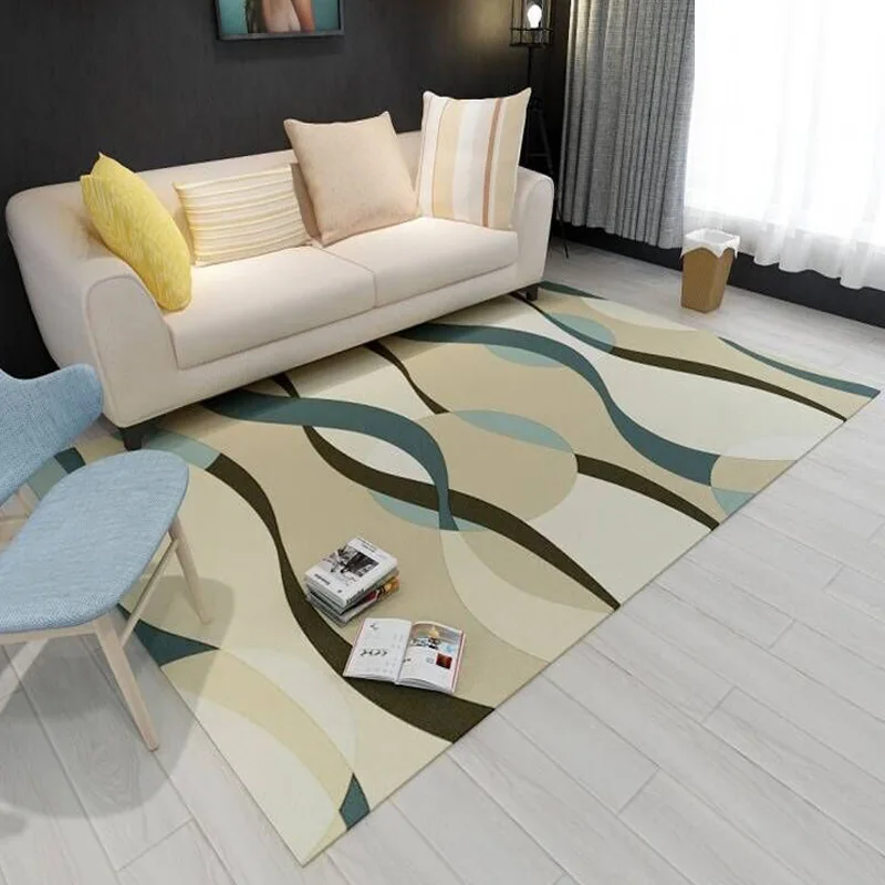 

Ink Modern Minimalist Carpet Home Living Room Sofa Coffee Table Thickened Printed Rugs for Bedroom