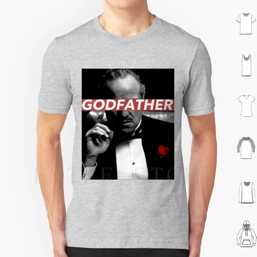 

Godfather T Shirt Men Cotton 6Xl The Godfather Mafia Mobster Marlon Brando Brando Vito Corleone 70S 80S 1980S 1970S