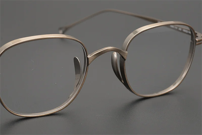 Очки мужские прямоугольные титановые с полным ободком KMN114 | Аксессуары для