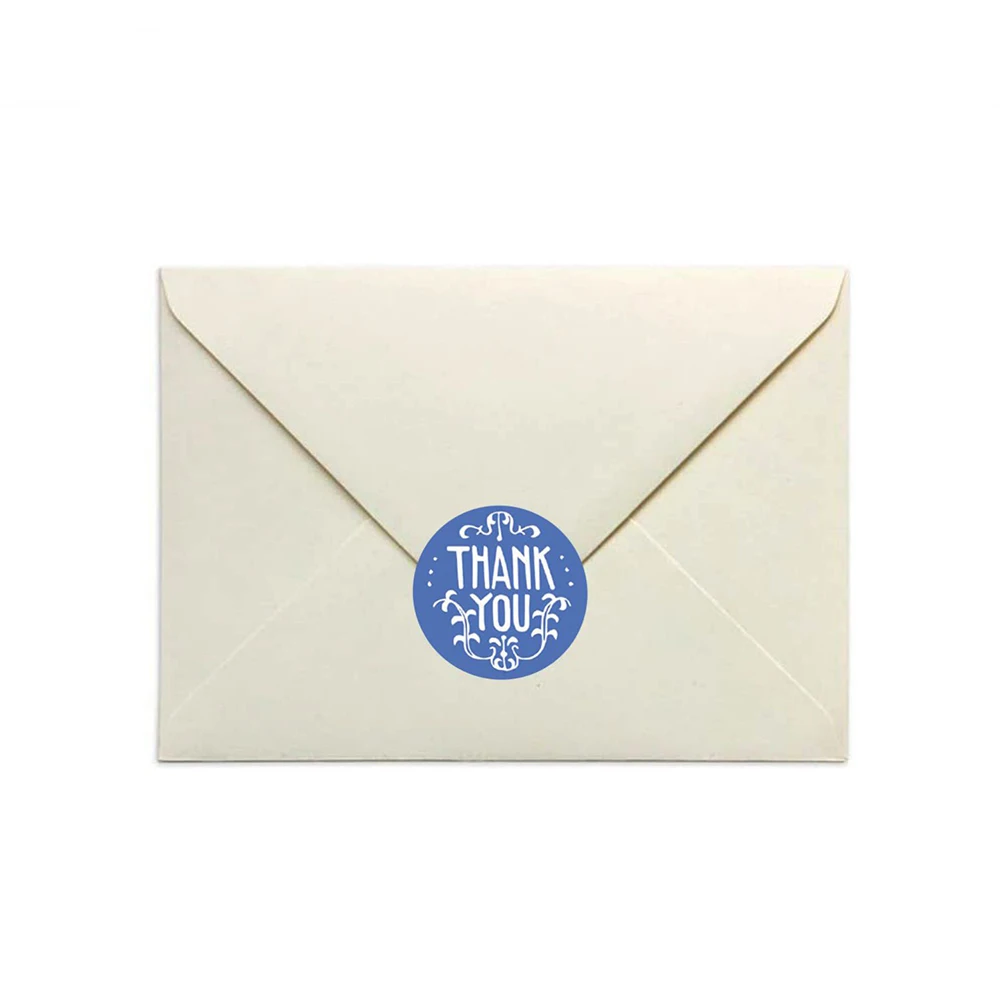

500pcs 1inch Multi-colour Thank You Stickers 12 Designs Thank You Seal Label Multi-purpose Stickers