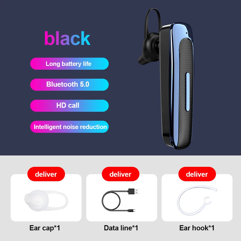 Беспроводные наушники-вкладыши с шумоподавлением дорожная гарнитура кнопкой
