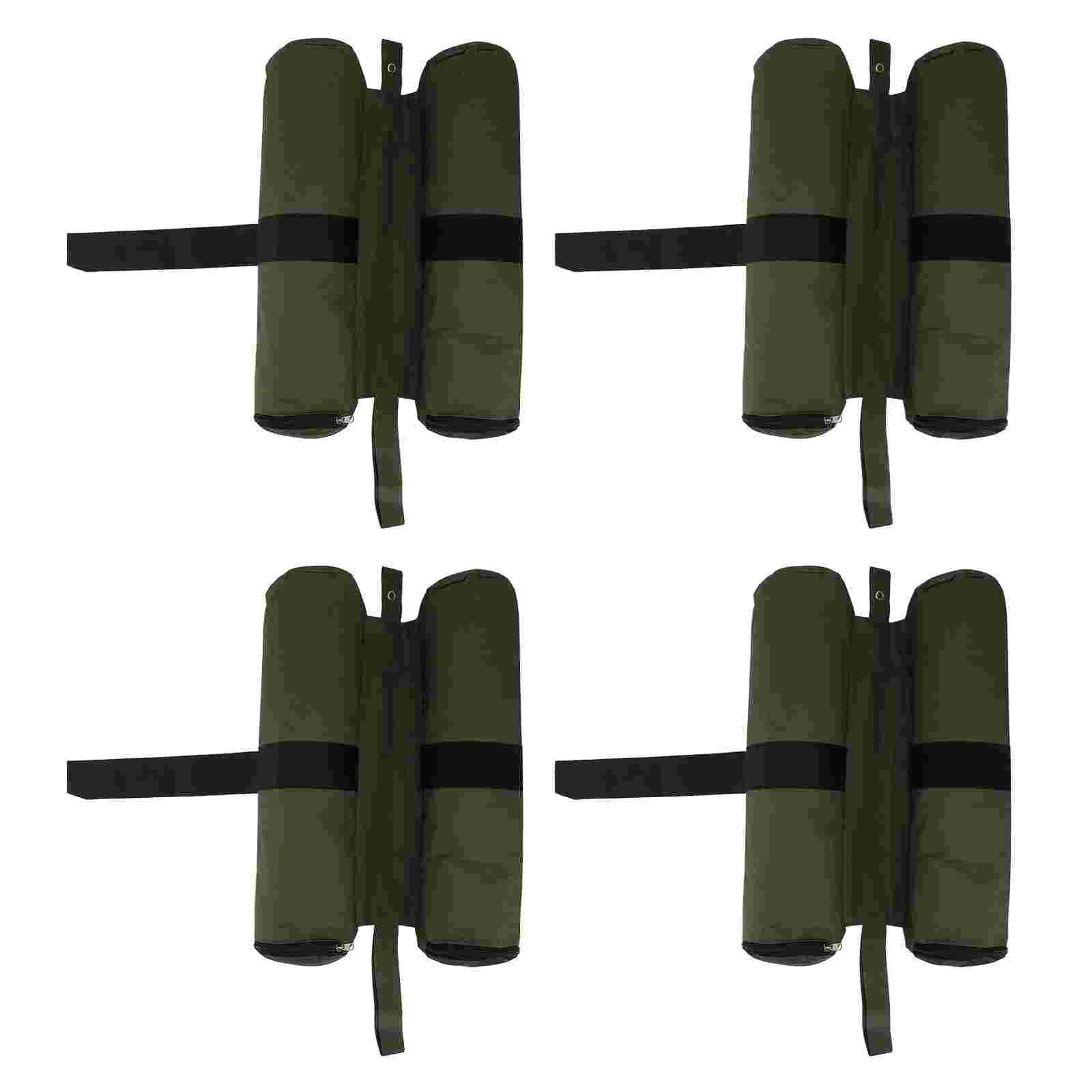 

4pcs Canopy Weight Bags Heavy Duty Canopy Weights Sand Bags for Instant Legs Outdoor Sun Shelter (Green)